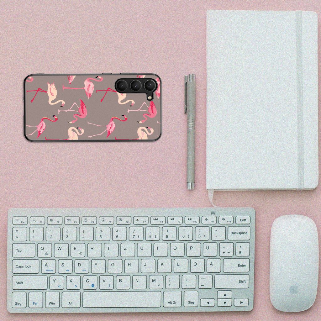 Samsung Galaxy S23 Plus Dierenprint Telefoonhoesje Flamingo B2C Telecom