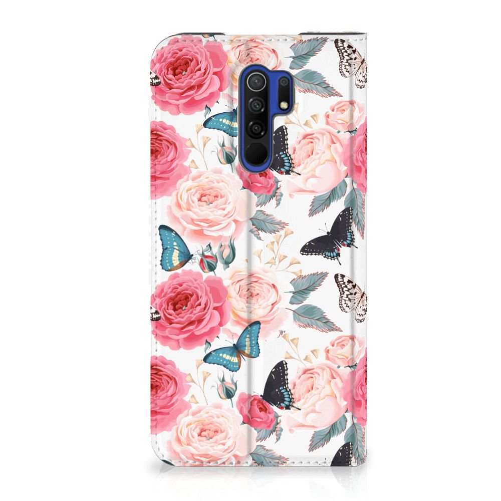 Xiaomi Redmi 9 Smart Cover Butterfly Roses - B2C Telecom