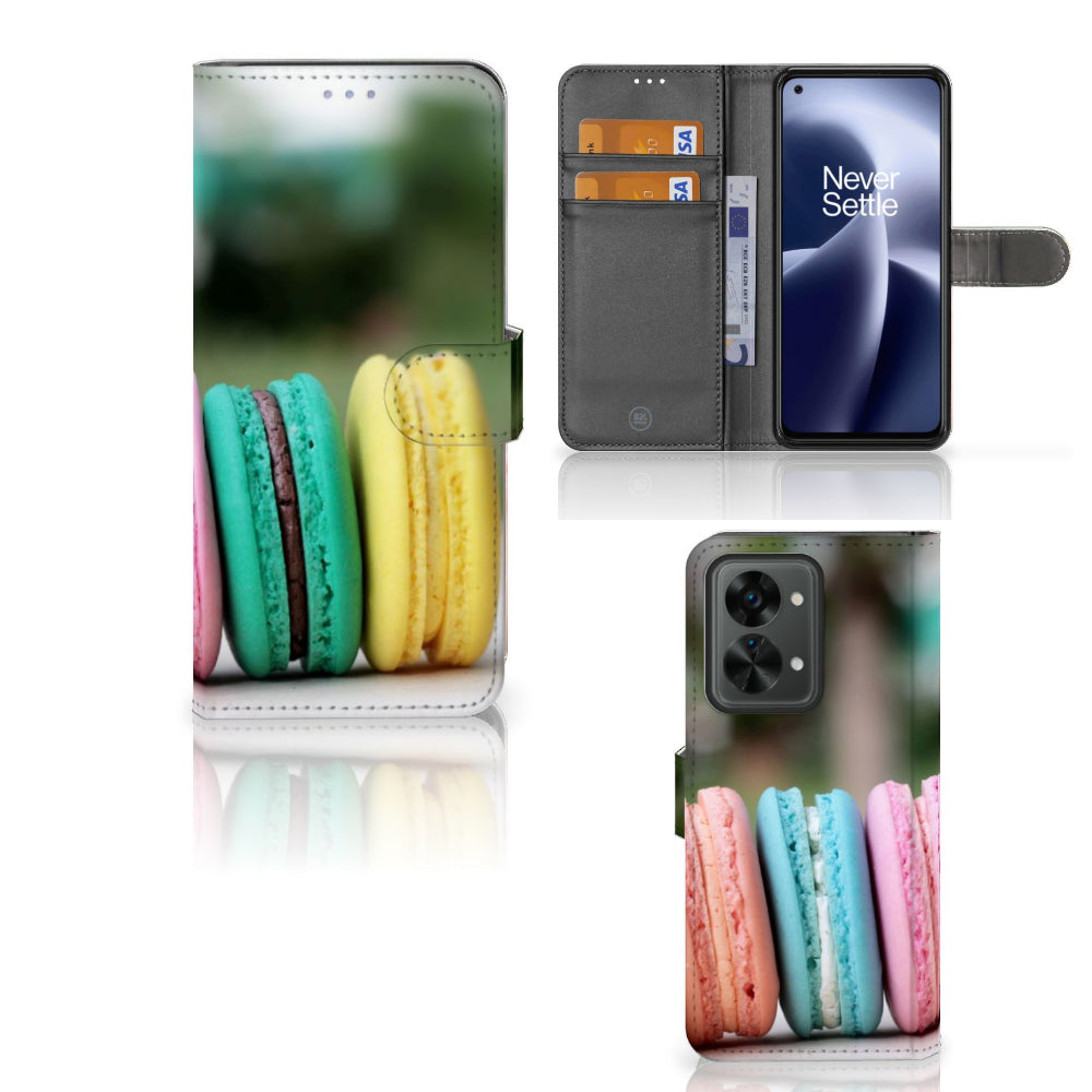 OnePlus Nord 2T Book Cover Macarons