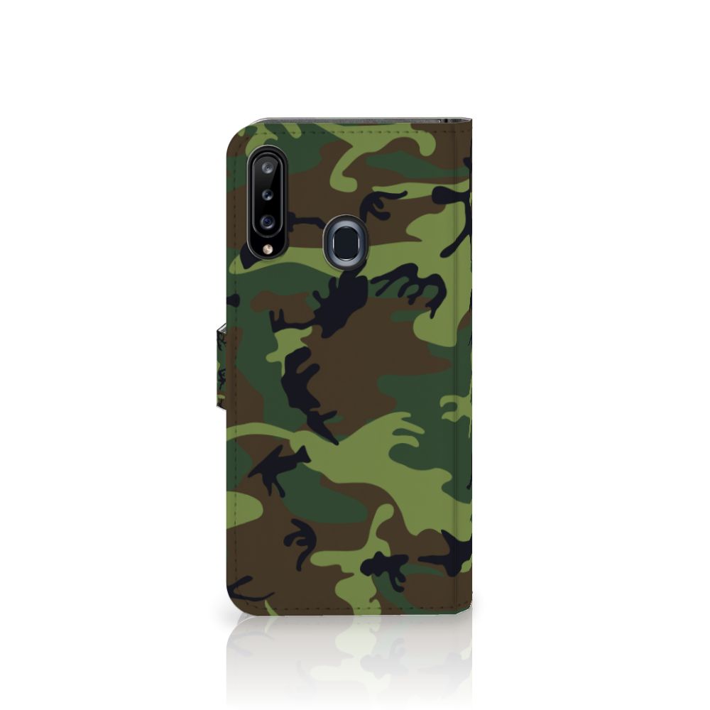 Samsung Galaxy A20s Telefoon Hoesje Army Dark