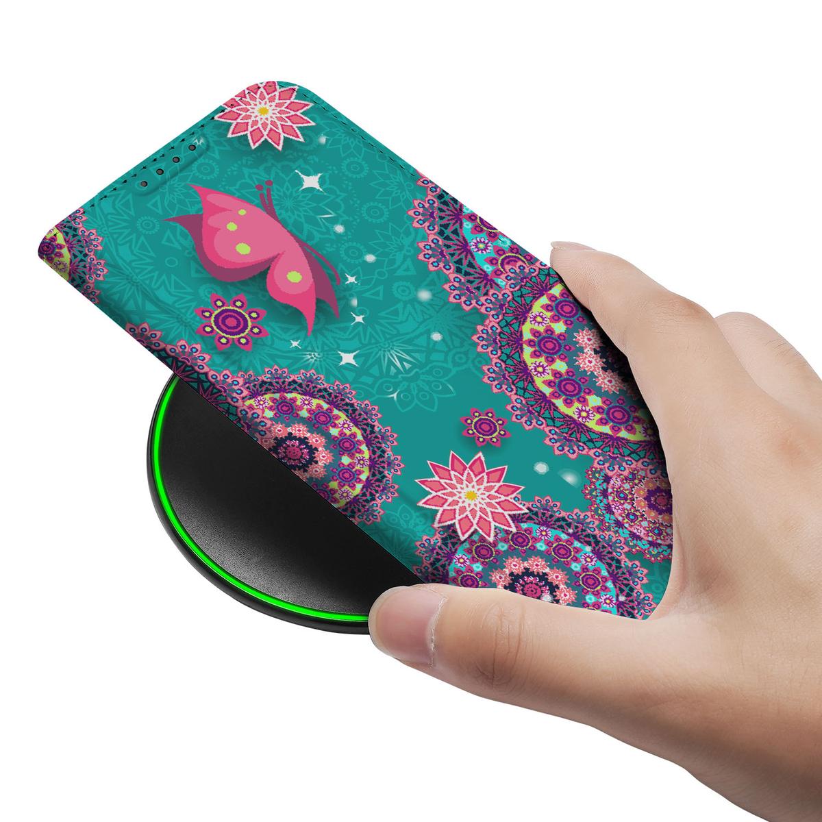 Apple iPhone 16e Bookcase Cirkels en Vlinders - Cirkels en Vlinders design - Afbeelding 5