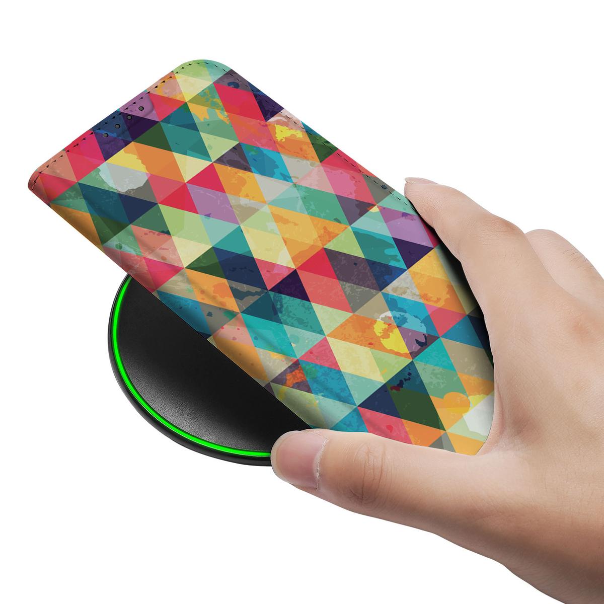 Apple iPhone 16e Hoesje met Magneet Geruit - Geruit design - Afbeelding 5