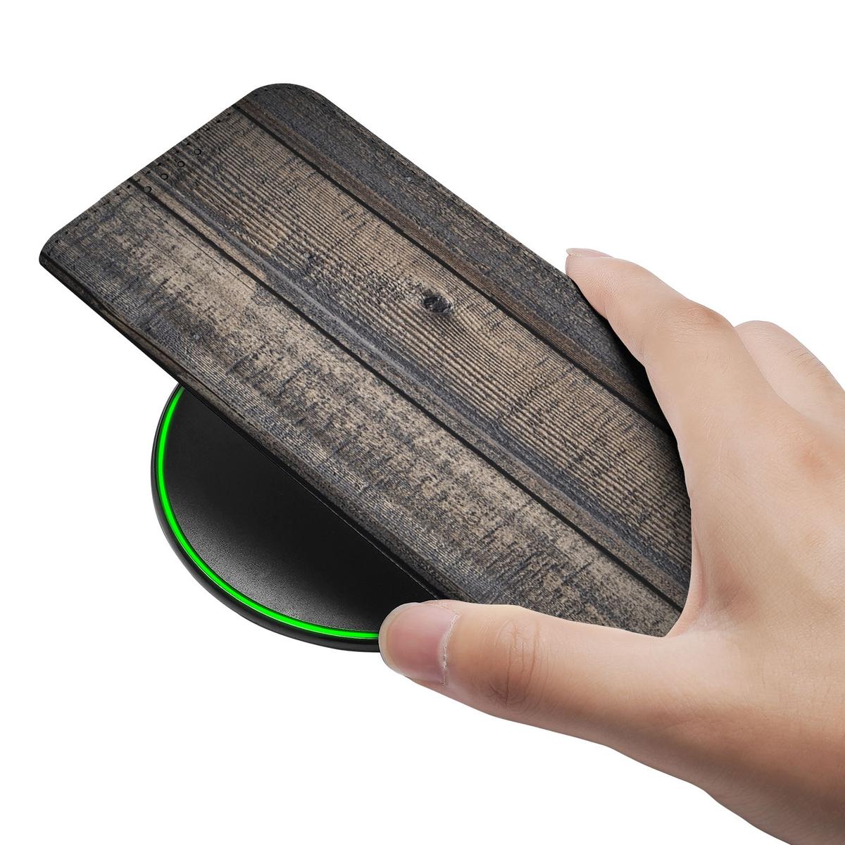 Apple iPhone 16e Book Wallet Case Steigerhout - Steigerhout design - Afbeelding 5