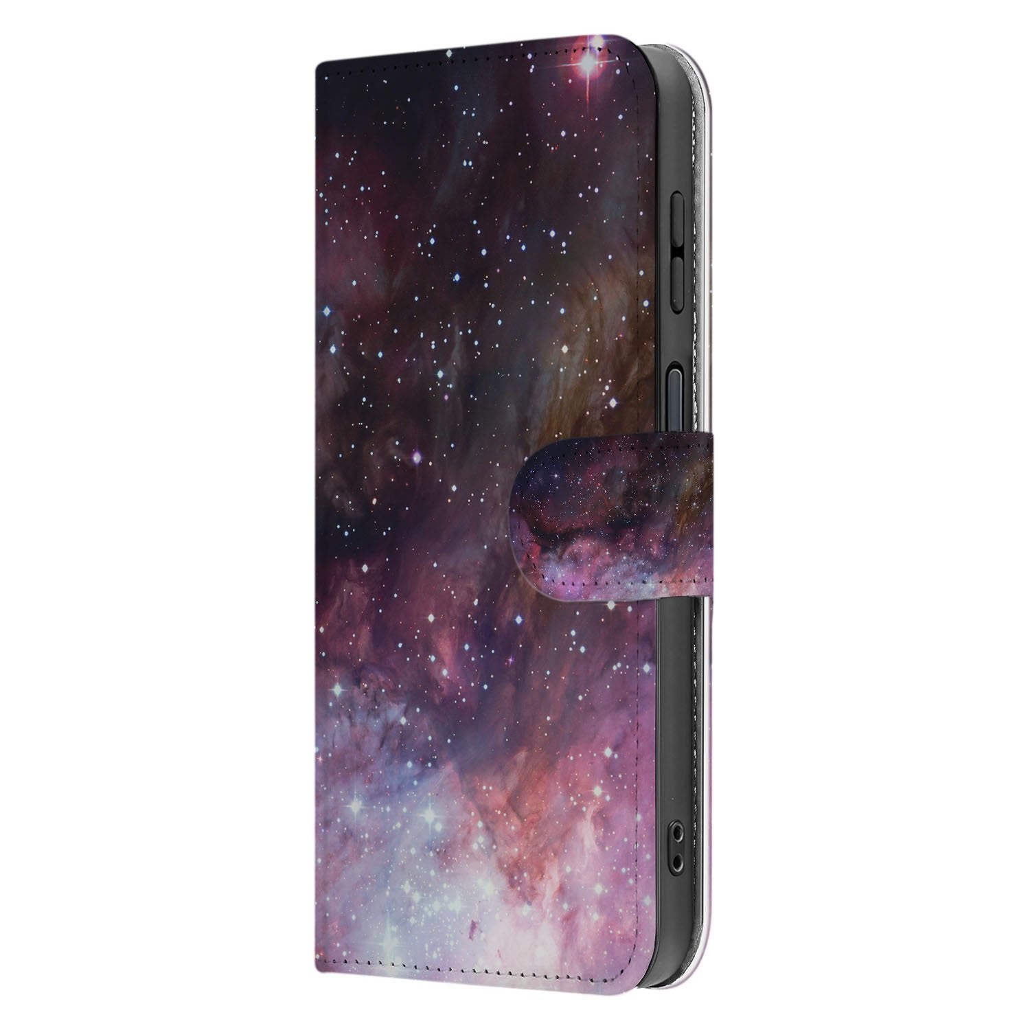 Samsung Galaxy Xcover 7 Pro Portemonnee Hoesje Heelal Design zijaanzicht