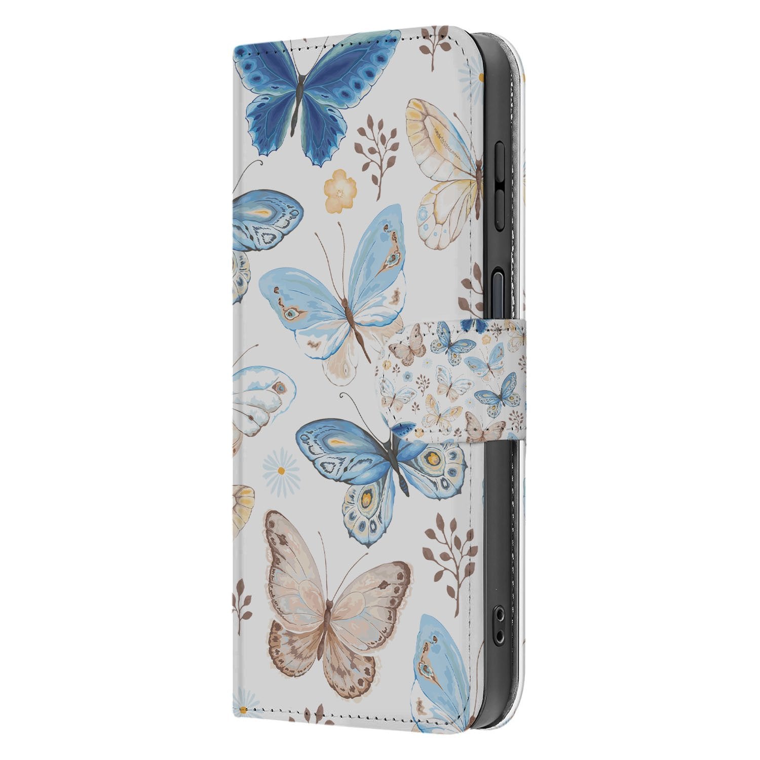 Samsung Galaxy Xcover 7 Pro Bookcase Hoesje Vlinder vlinder design aanzicht