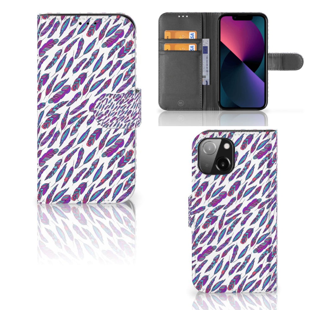 iPhone 13 Mini Telefoon Hoesje Feathers Color