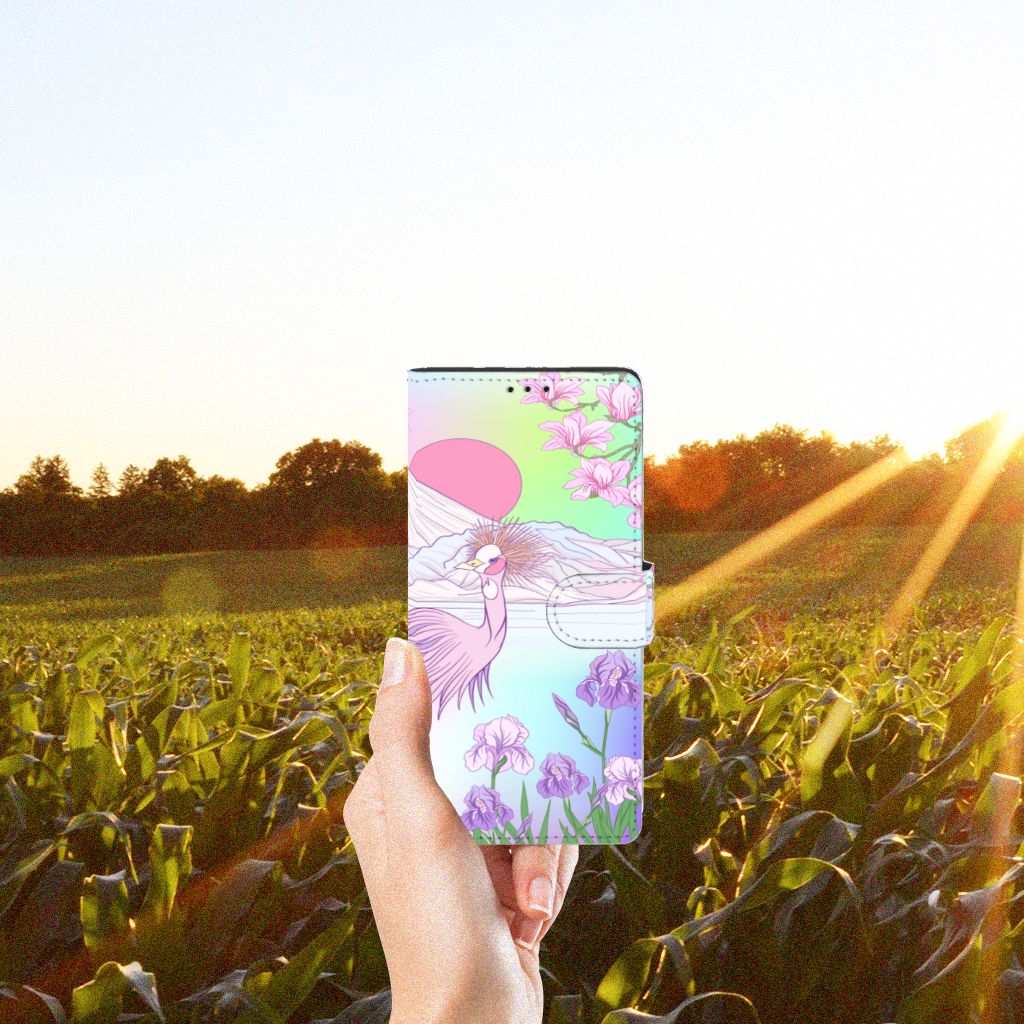 Motorola Edge 20 Lite Telefoonhoesje met Pasjes Bird