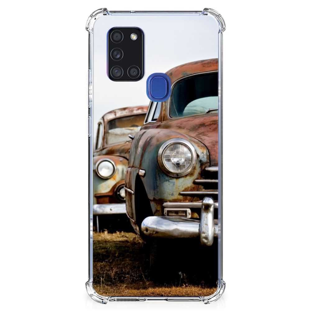 Samsung Galaxy A21s Anti-shock Hoesje met foto Vintage Auto