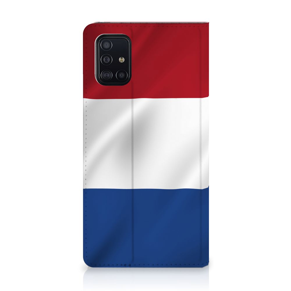Samsung Galaxy A51 Standcase Nederlandse Vlag - B2C Telecom