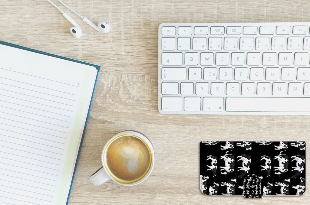 Huawei P Smart 2020 Telefoonhoesje met Pasjes Koetjes