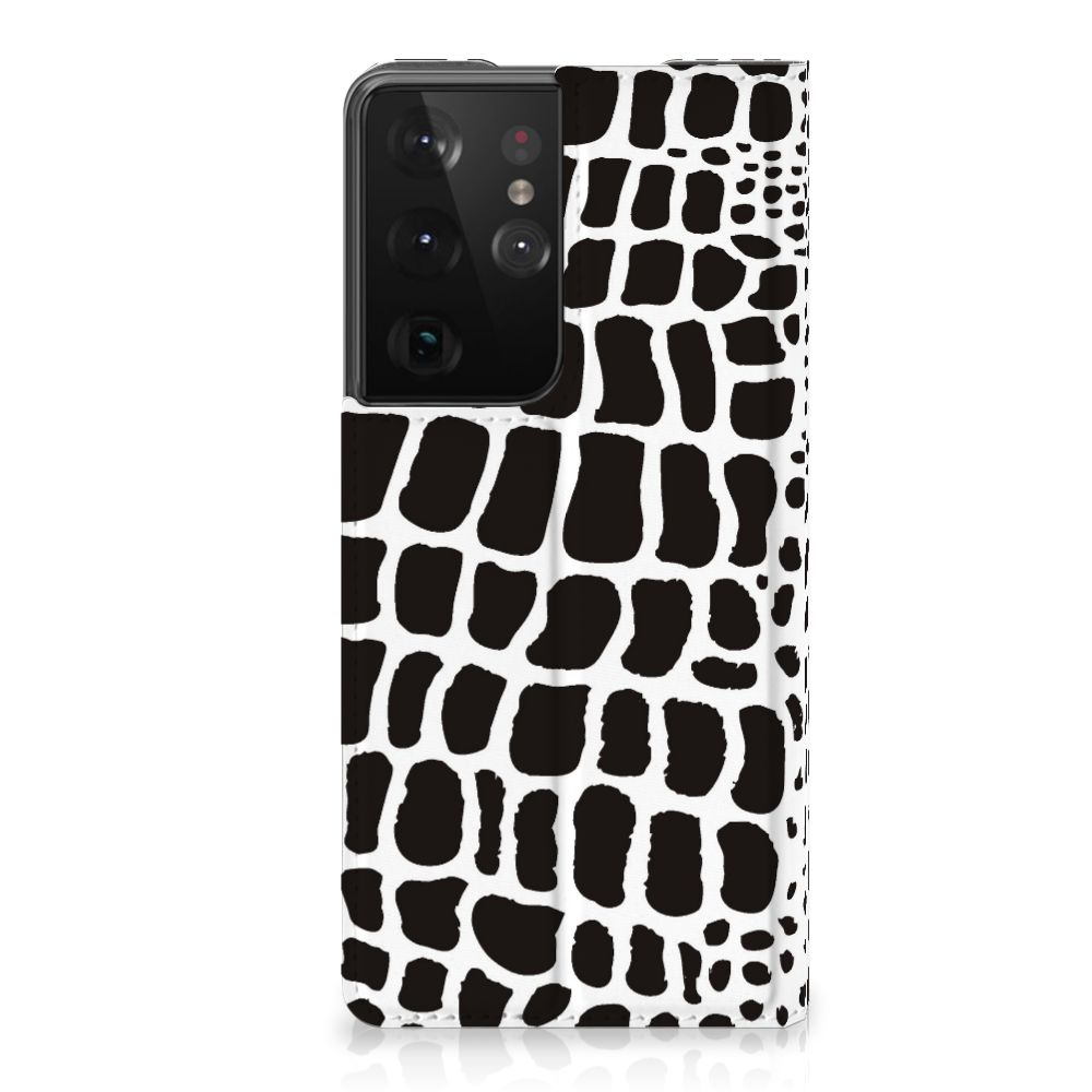 Samsung Galaxy S21 Ultra Hoesje maken Slangenprint - B2C Telecom