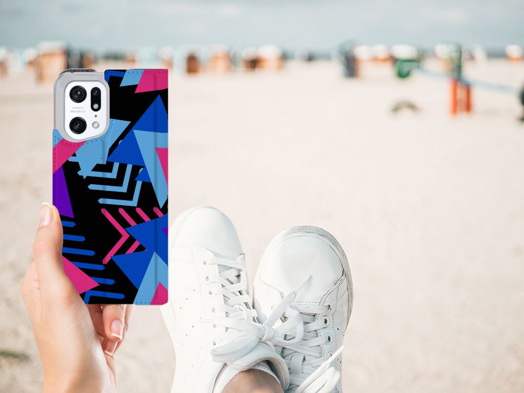 OPPO Find X5 Pro Stand Case Funky Triangle - B2C Telecom