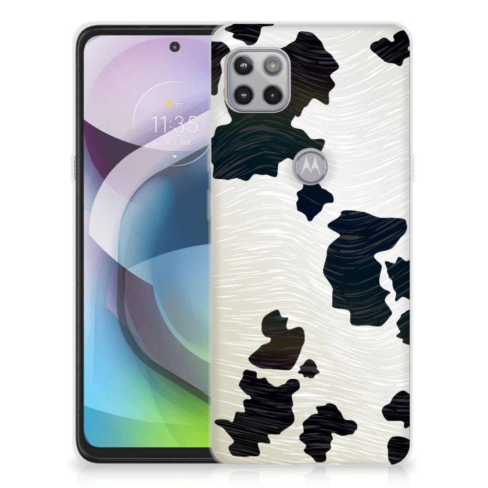 Motorola Moto G 5G TPU Hoesje Koeienvlekken