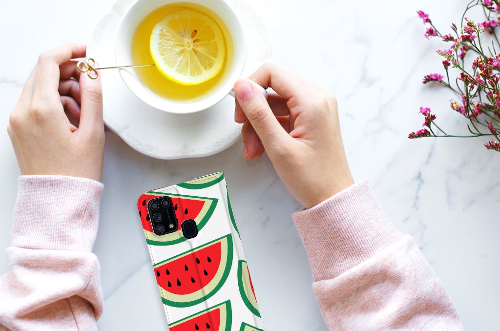 Samsung Galaxy M31 Flip Style Cover Watermelons - B2C Telecom