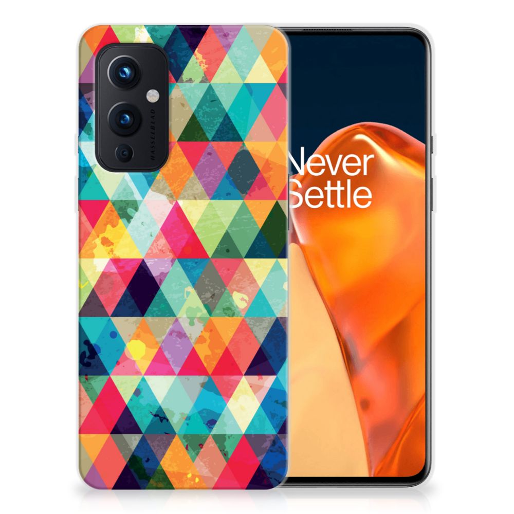 OnePlus 9 TPU bumper Geruit