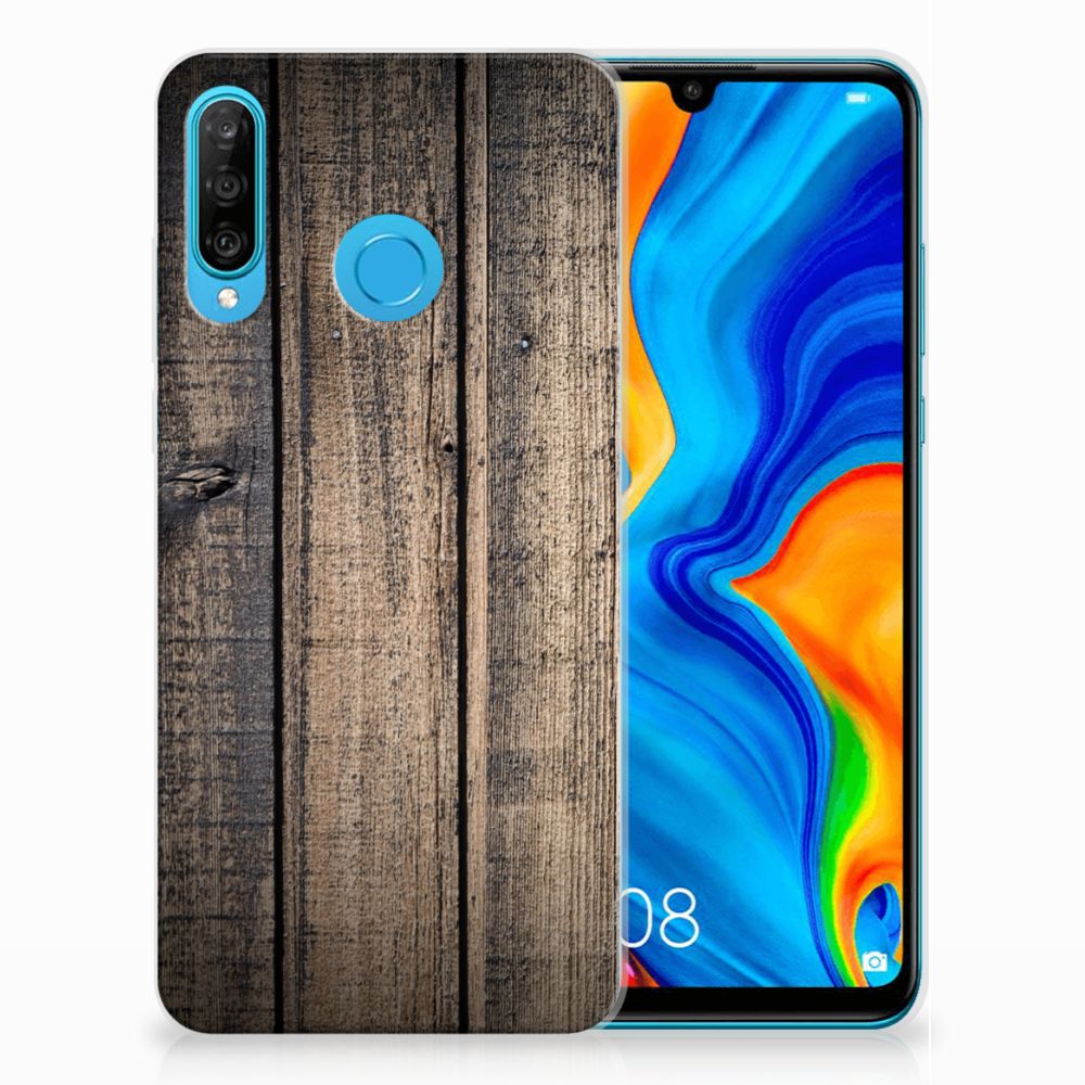 Huawei P30 Lite Bumper Hoesje Steigerhout