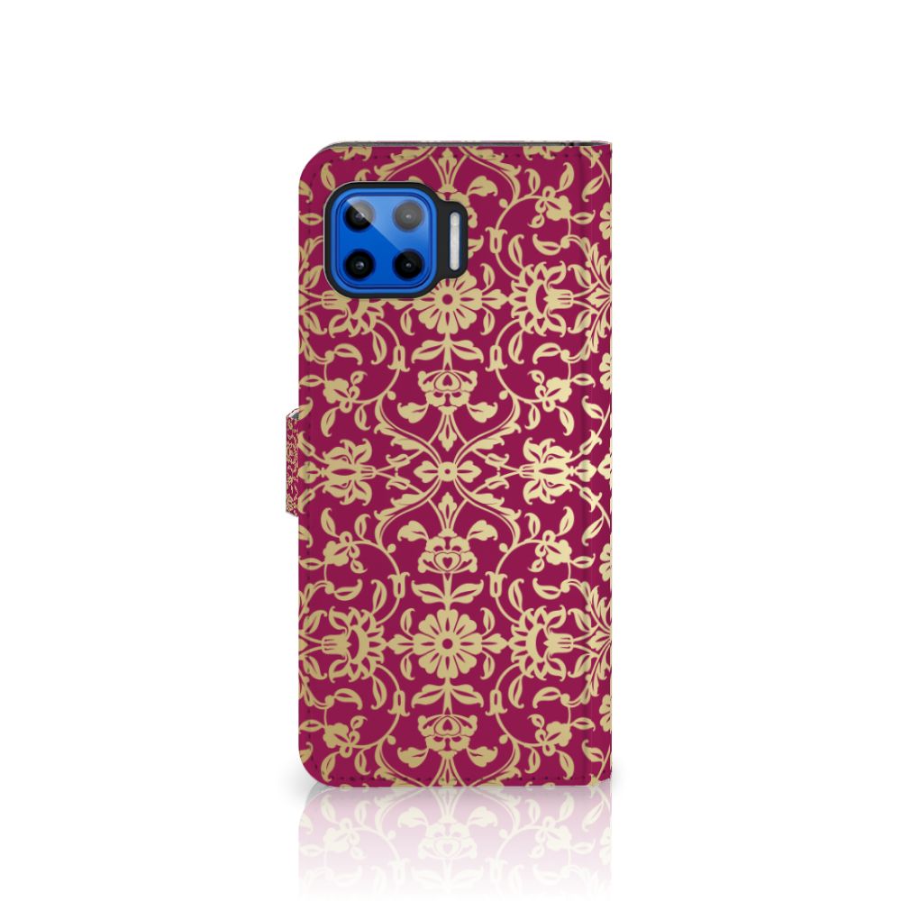 Wallet Case Motorola Moto G 5G Plus Barok Pink