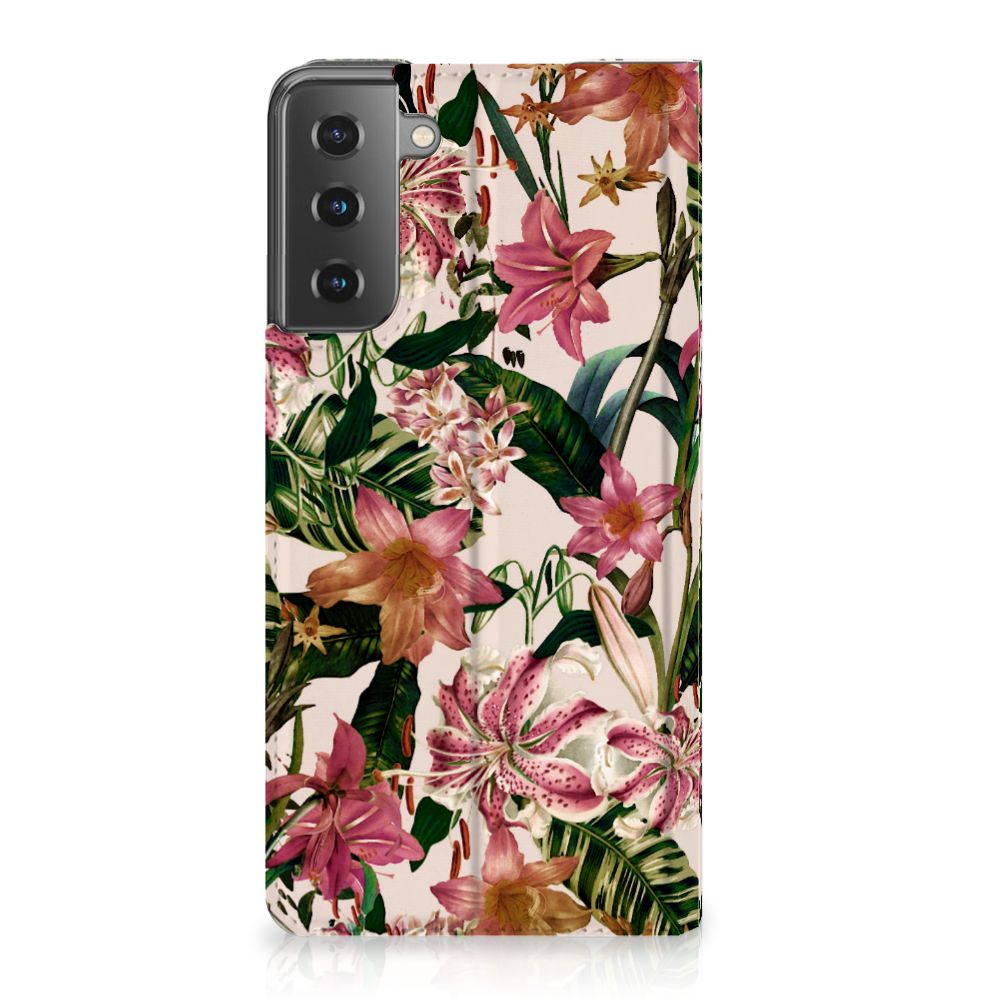 Samsung Galaxy S21 Plus Smart Cover Flowers - B2C Telecom