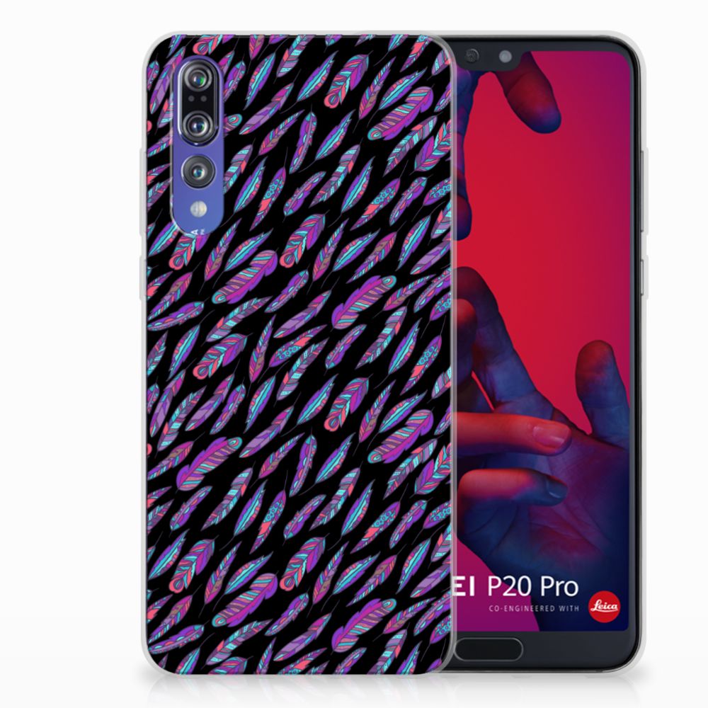 Huawei P20 Pro TPU bumper Feathers Color