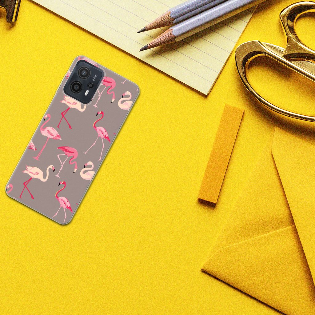 Motorola Moto G23 | G13 TPU Hoesje Flamingo