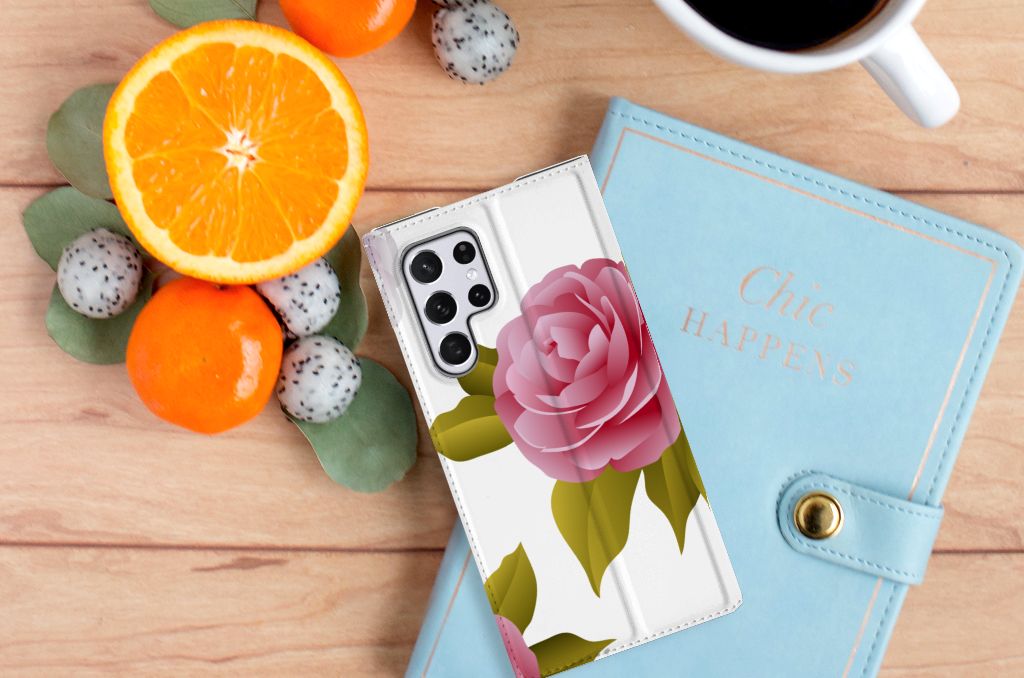 Samsung Galaxy S22 Ultra Smart Cover Roses - B2C Telecom