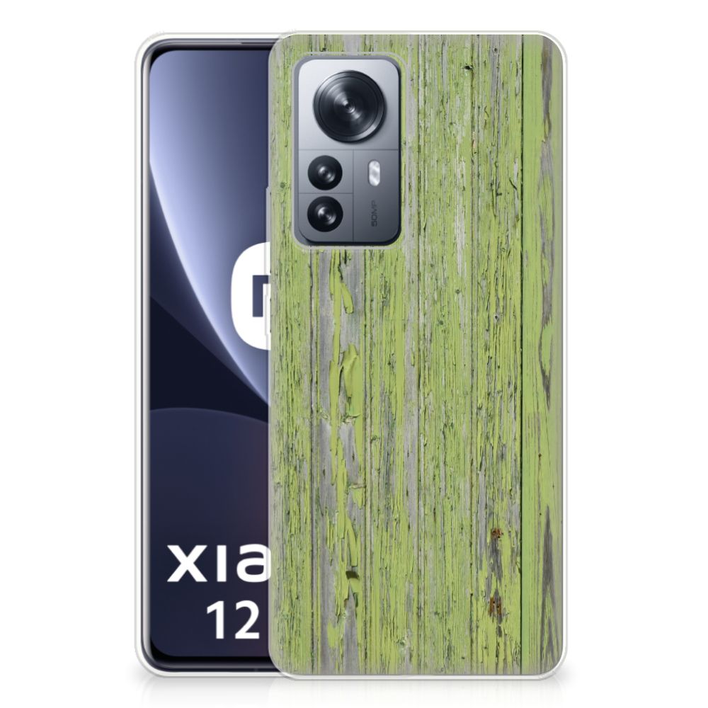 Xiaomi 12 Pro Bumper Hoesje Green Wood