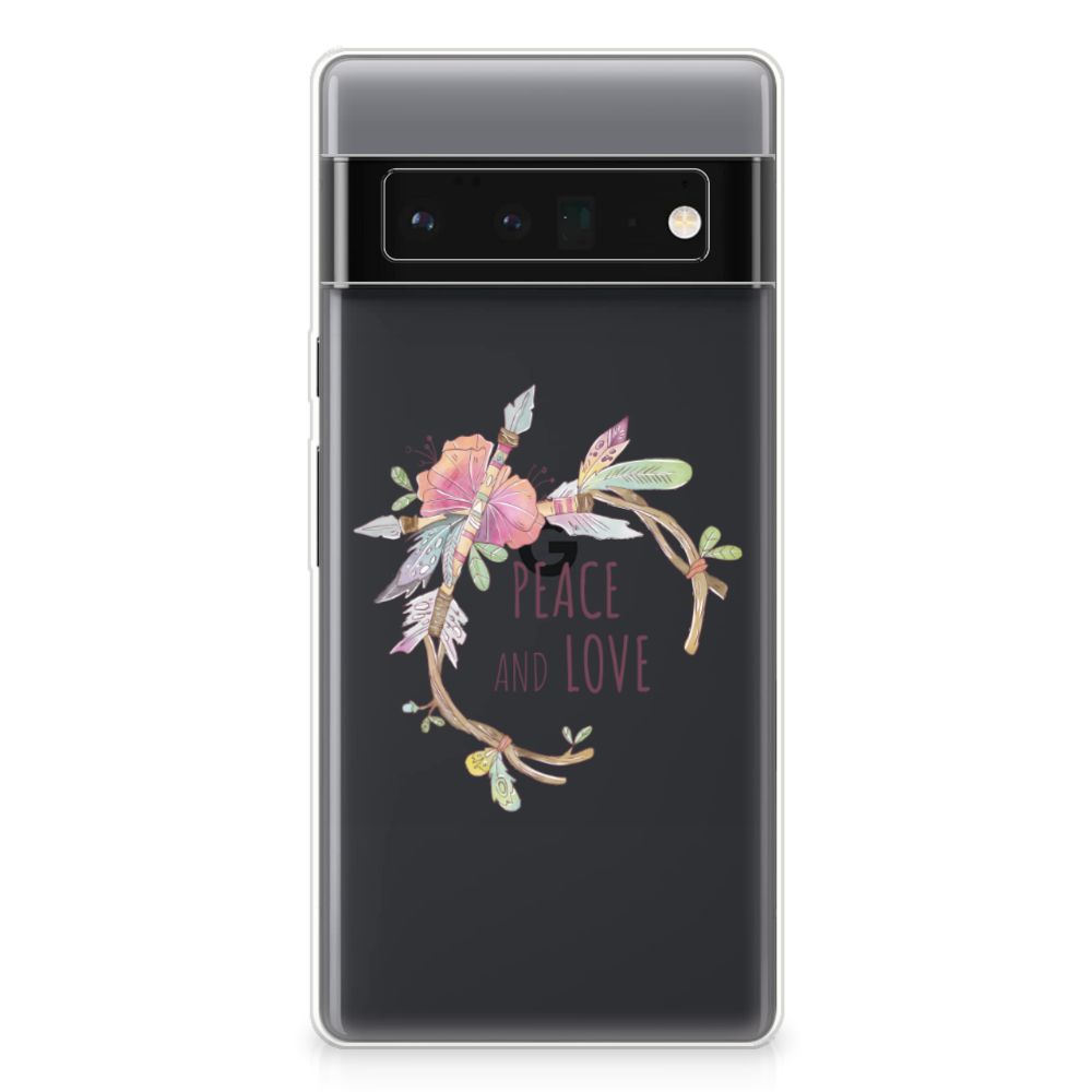 Google Pixel 6 Pro Telefoonhoesje met Naam Boho Text