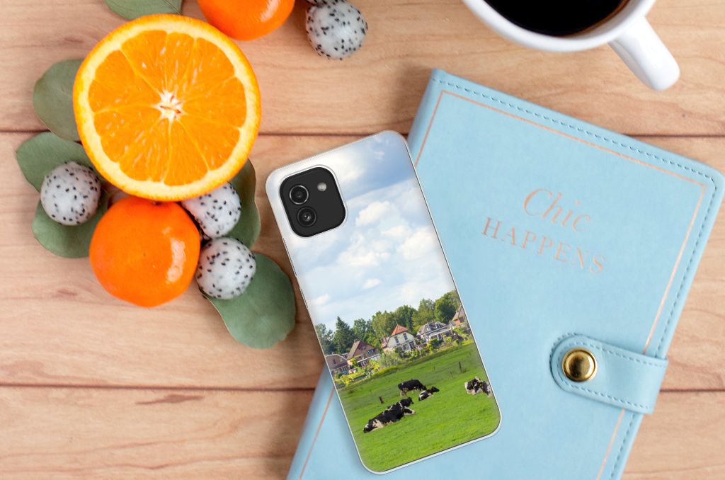 Samsung Galaxy A03 TPU Hoesje Koeien B2C Telecom