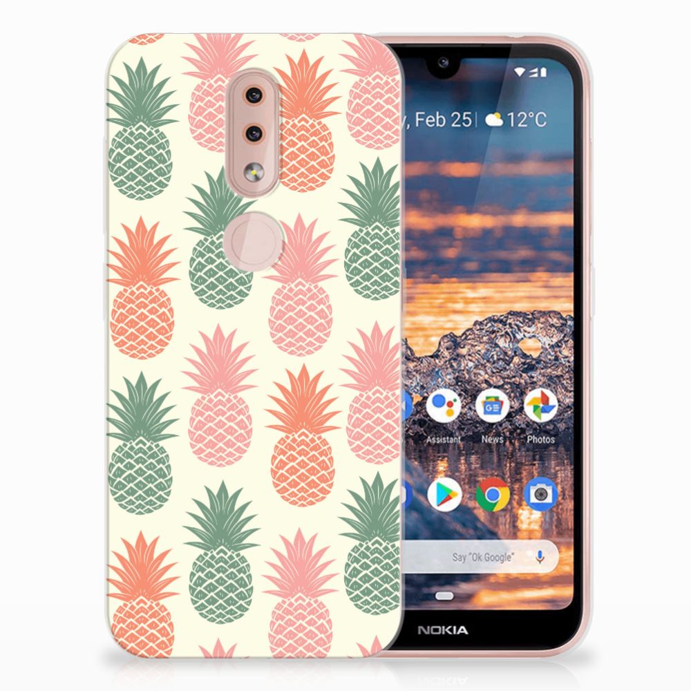 Nokia 4.2 Siliconen Case Ananas