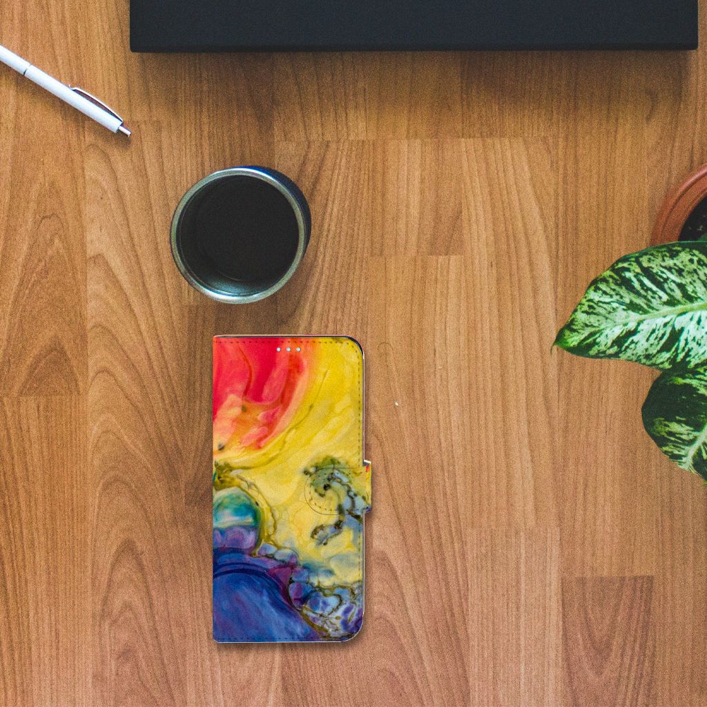Hoesje OPPO A76 | A96 Watercolor Dark
