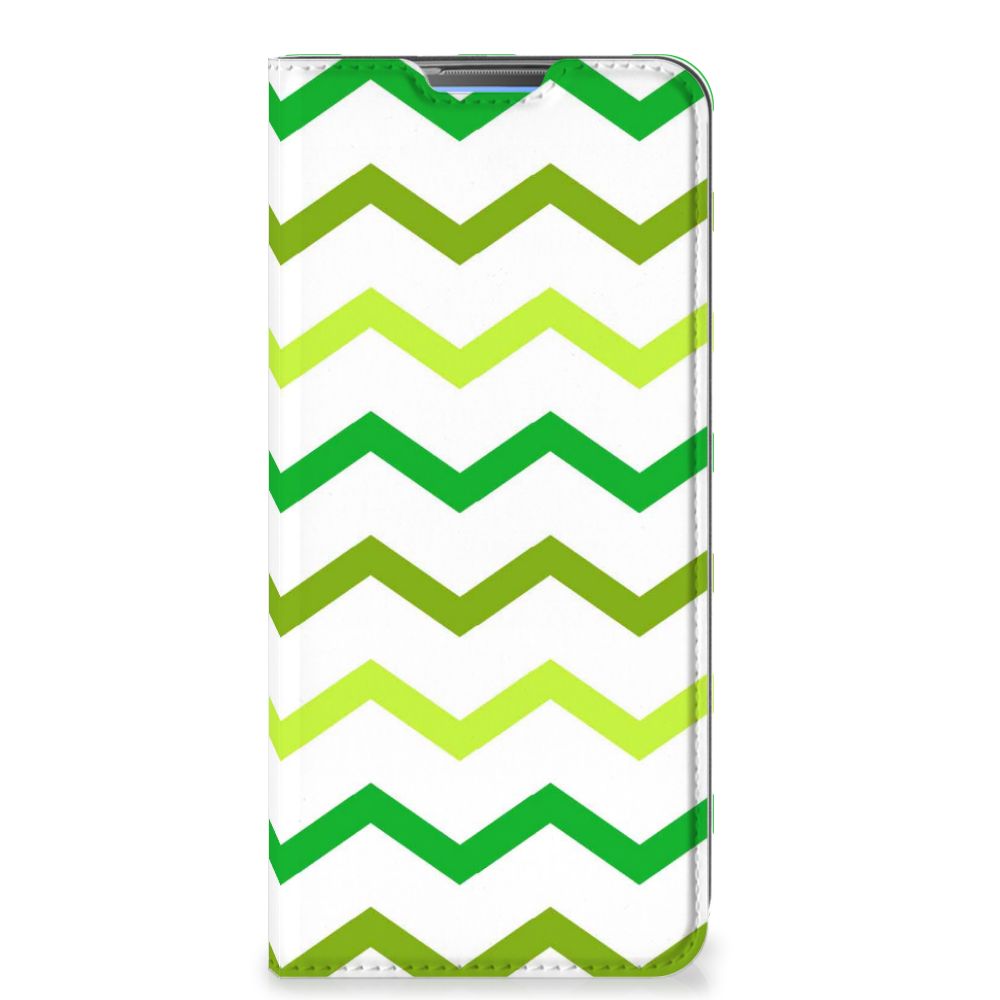 OPPO A53 | A53s Hoesje met Magneet Zigzag Groen - B2C Telecom