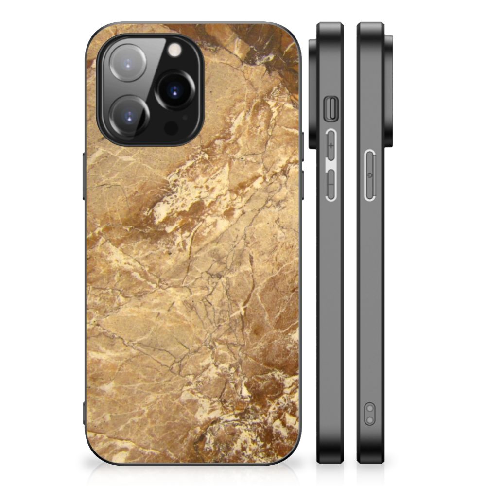 iPhone 14 Pro Max Marmeren Print Telefoonhoesje Marmer Creme B2C Telecom