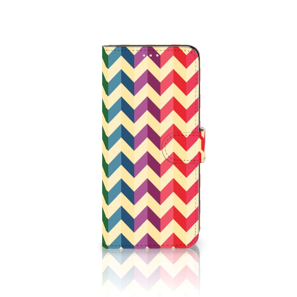 OPPO Reno 8 Lite | OnePlus Nord N20 Telefoon Hoesje Zigzag Multi Color