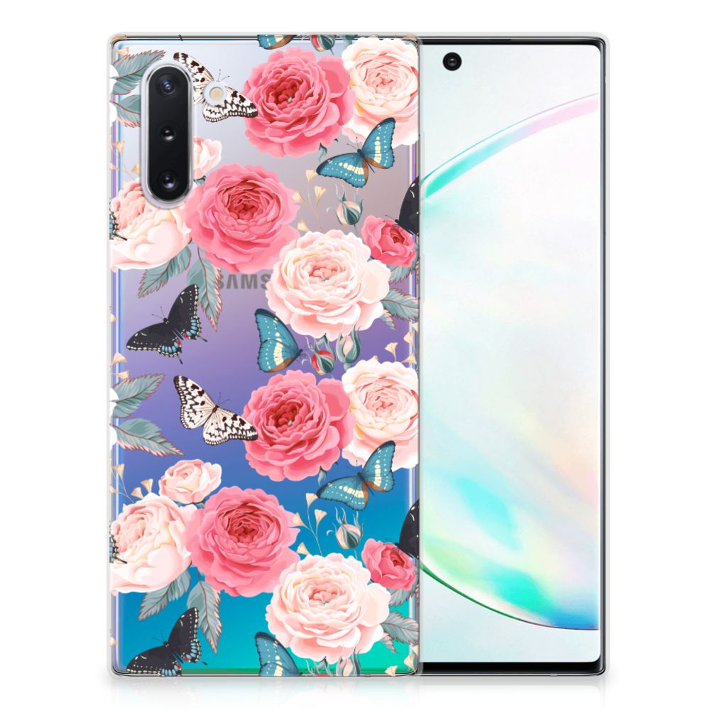 Samsung Galaxy Note 10 TPU Case Butterfly Roses