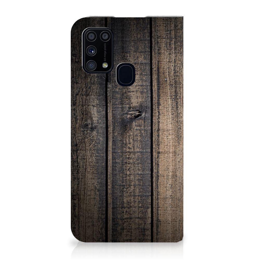 Samsung Galaxy M31 Book Wallet Case Steigerhout - B2C Telecom