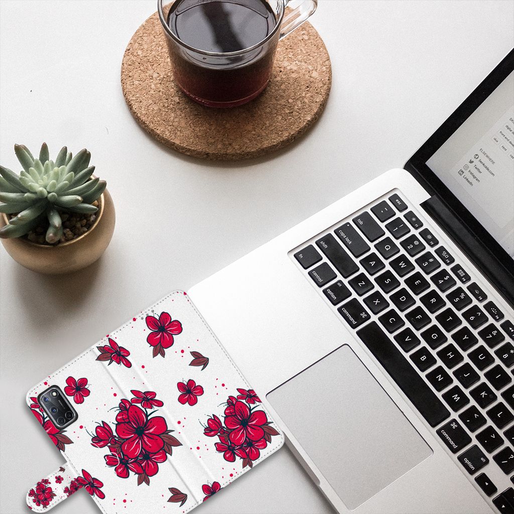 OPPO A72 | OPPO A52 Hoesje Blossom Red