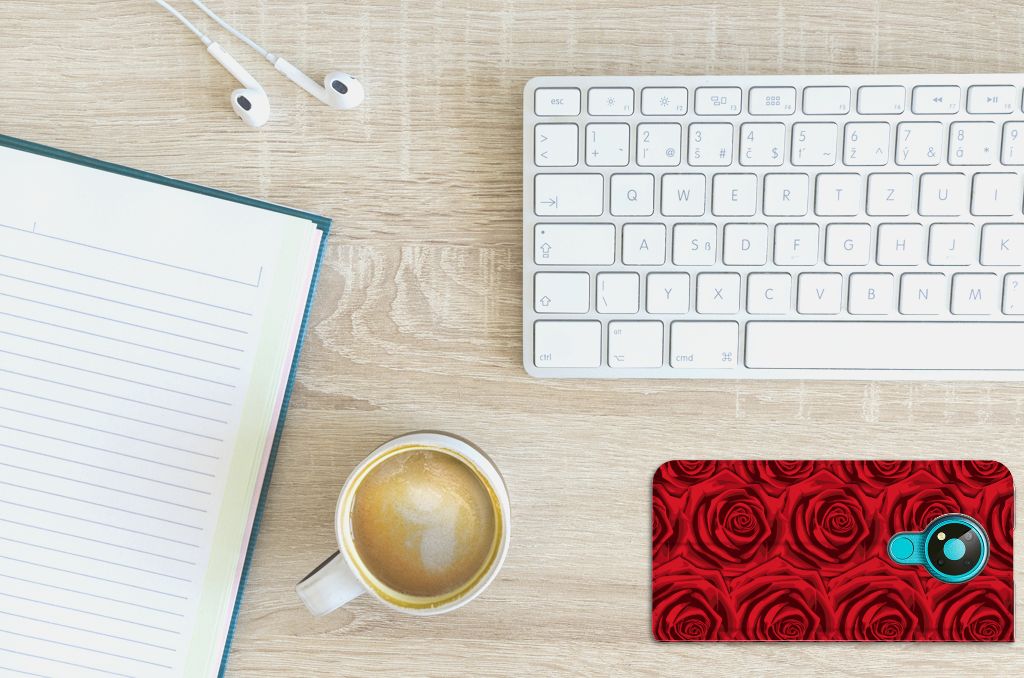 Nokia 3.4 Smart Cover Red Roses - B2C Telecom