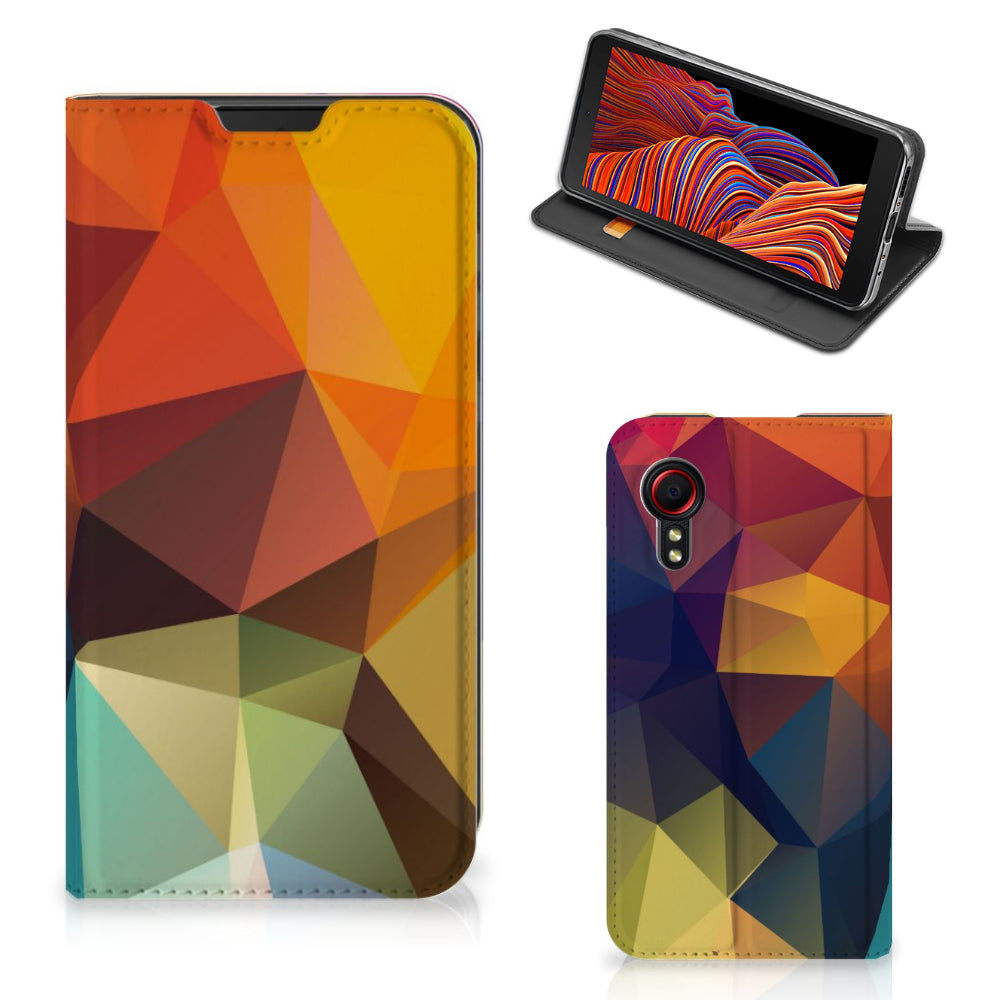 Samsung Galaxy Xcover 5 Stand Case Polygon Color