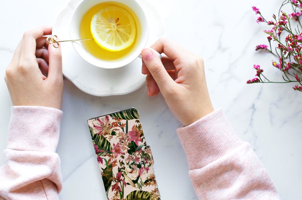 Huawei P40 Hoesje Flowers