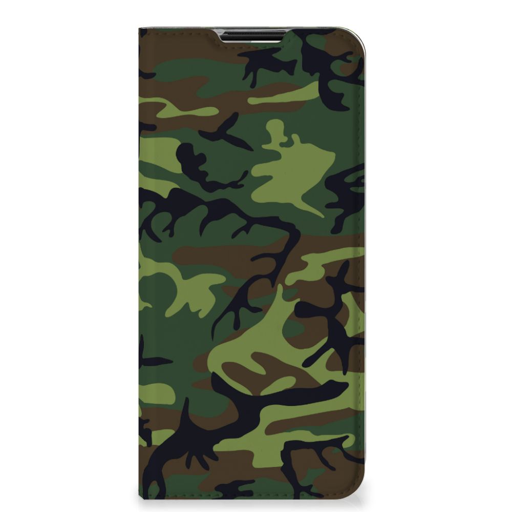 OnePlus Nord N100 Hoesje met Magneet Army Dark - B2C Telecom