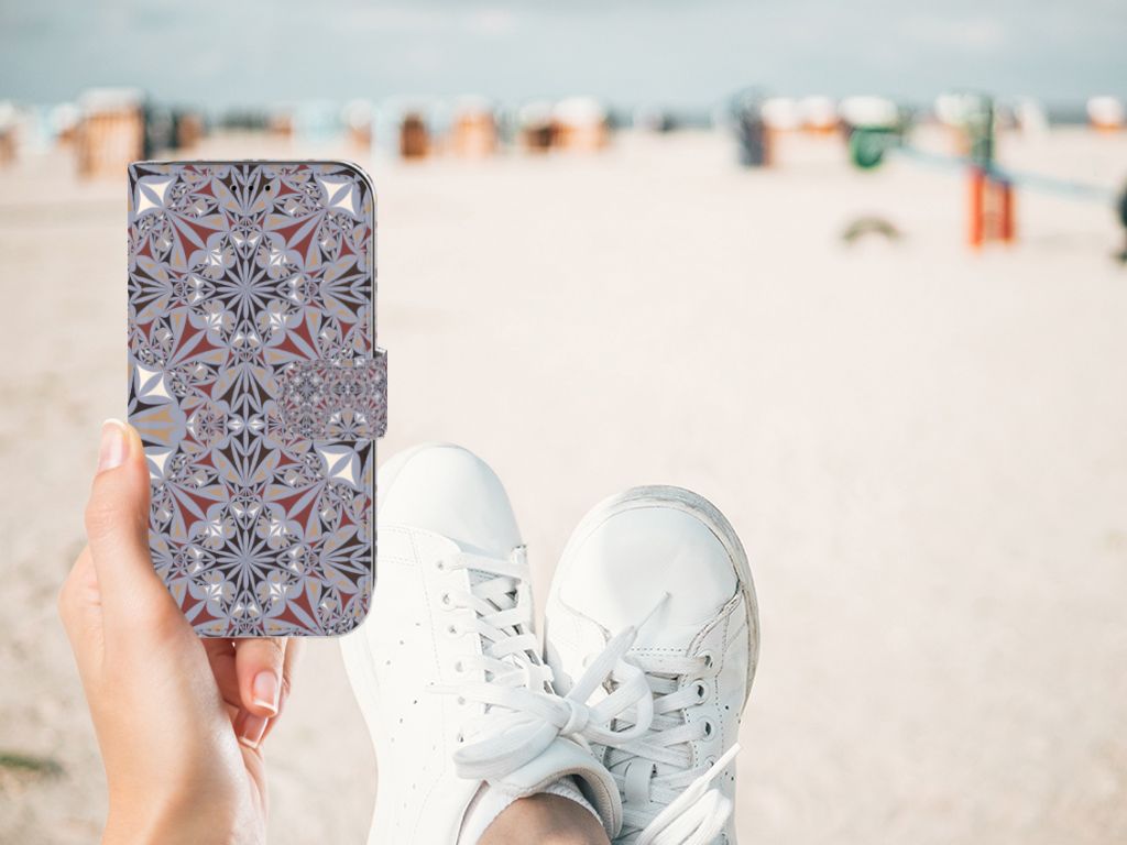 Apple iPhone 11 Bookcase Flower Tiles