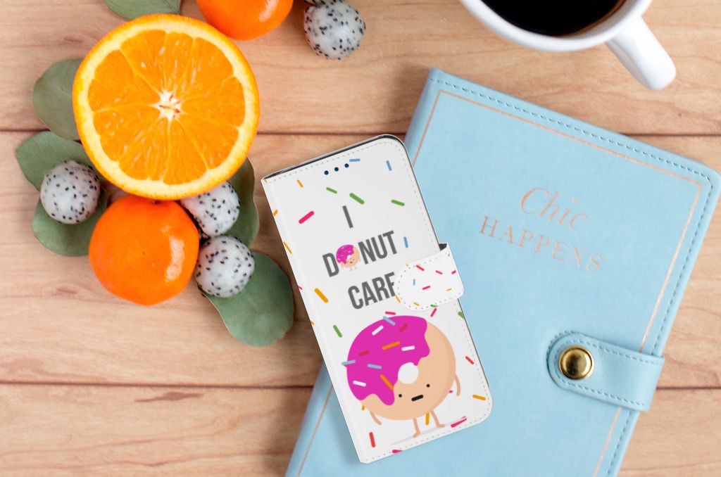 Samsung Galaxy S8 Book Cover Donut Roze