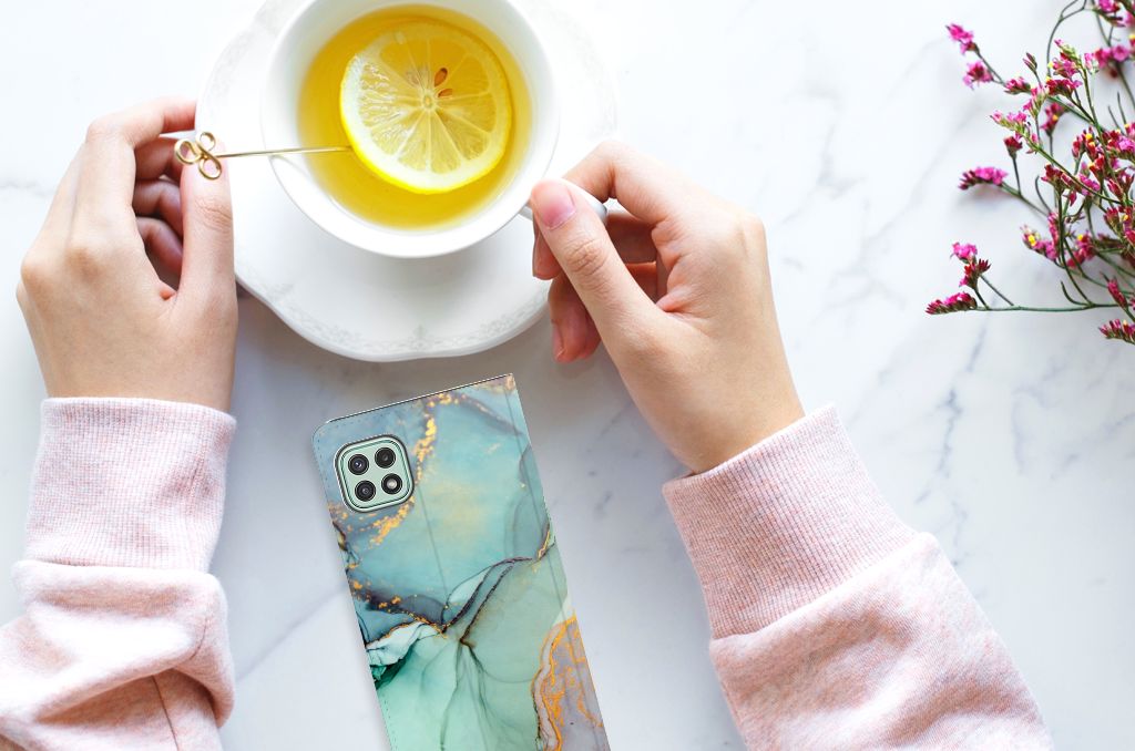 Bookcase voor Samsung Galaxy A22 5G Watercolor Mix - B2C Telecom