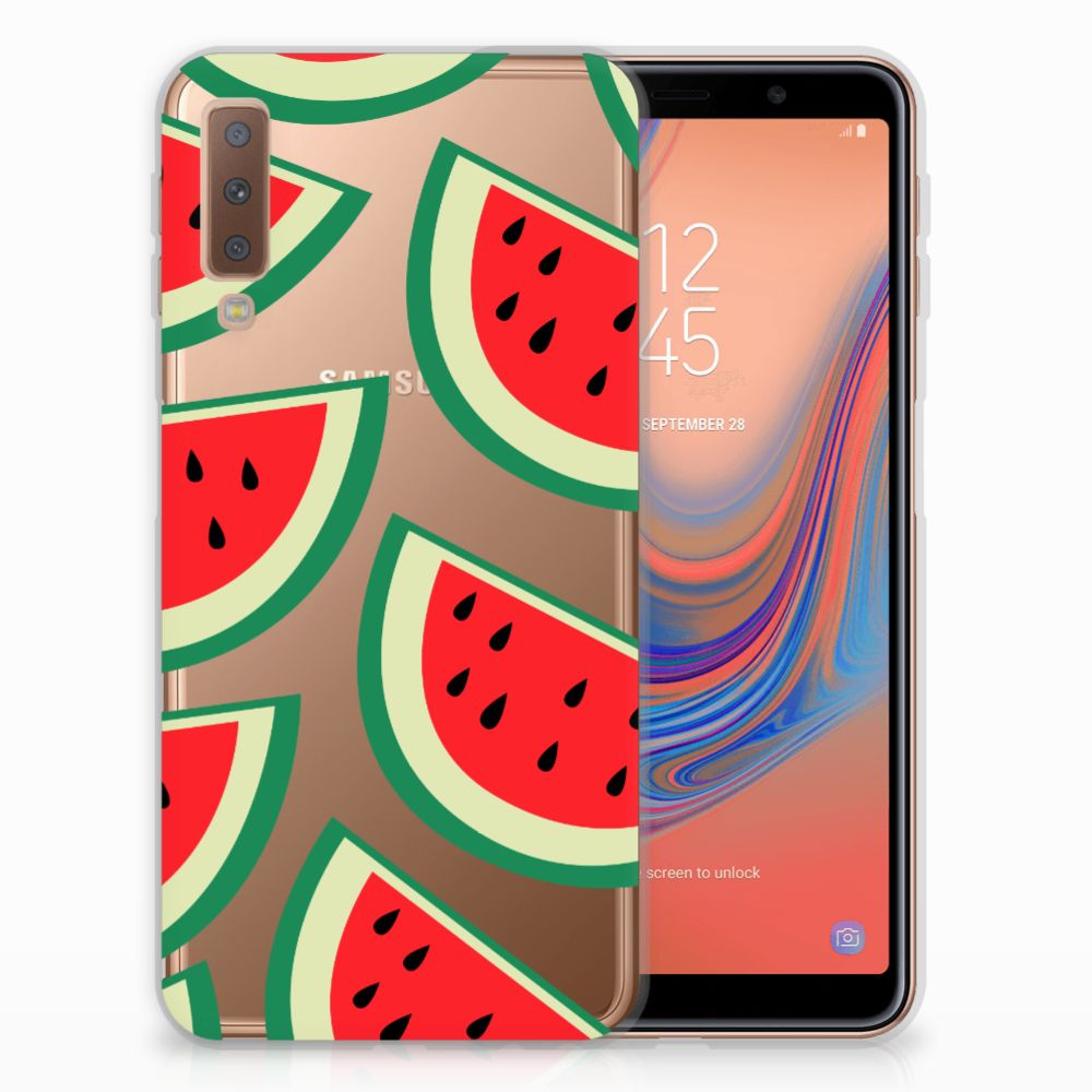 Samsung Galaxy A7 (2018) Siliconen Case Watermelons