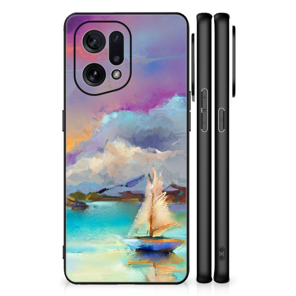 Kleurrijke Telefoonhoesje OPPO Find X5 Boat B2C Telecom