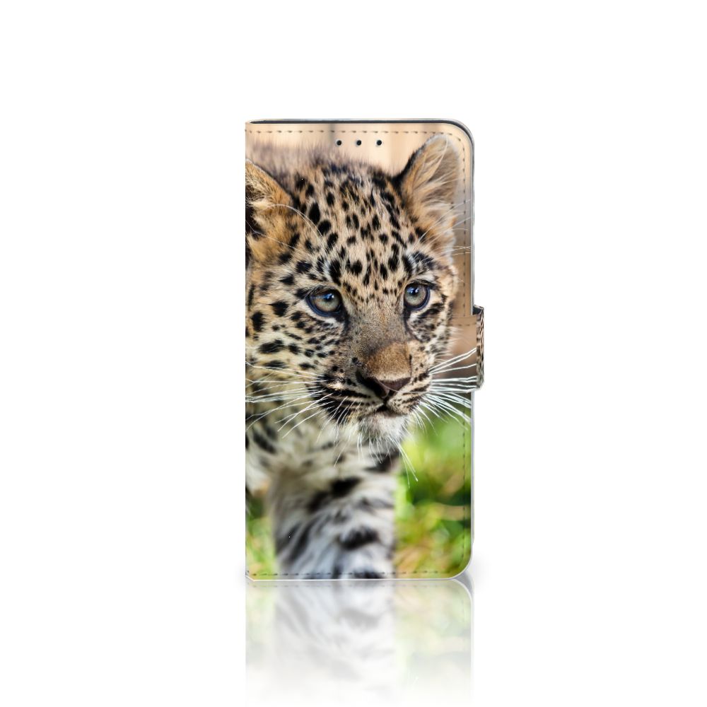 Xiaomi Mi 9 Lite Telefoonhoesje met Pasjes Baby Luipaard