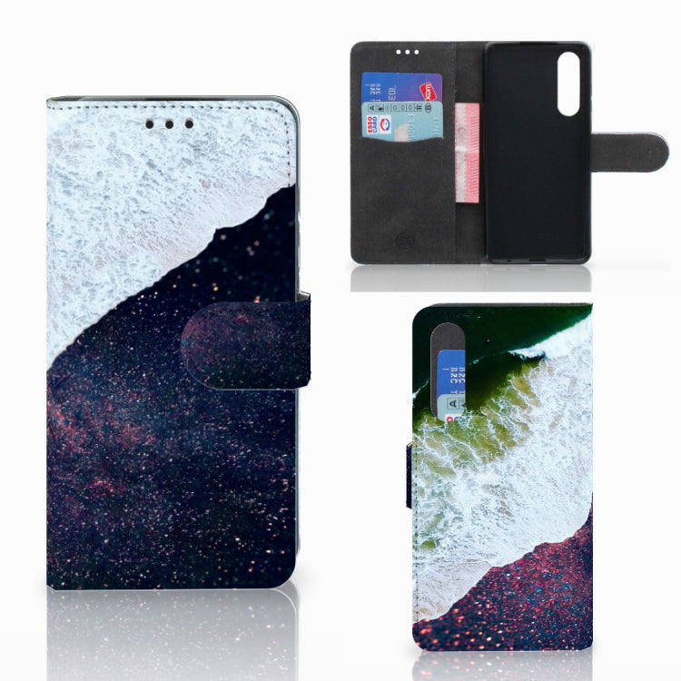 Huawei P30 Book Case Sea in Space