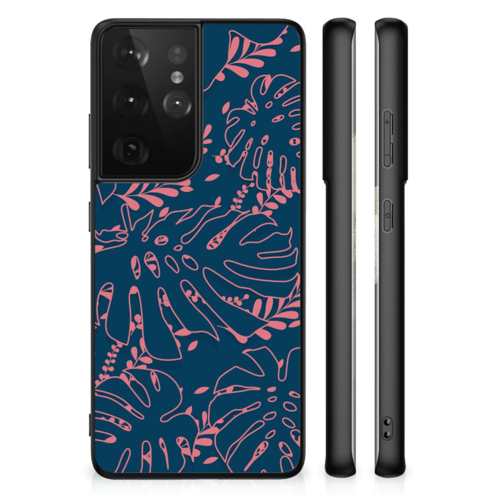 Samsung Galaxy S21 Ultra Bloemen Hoesje Palm Leaves B2C Telecom