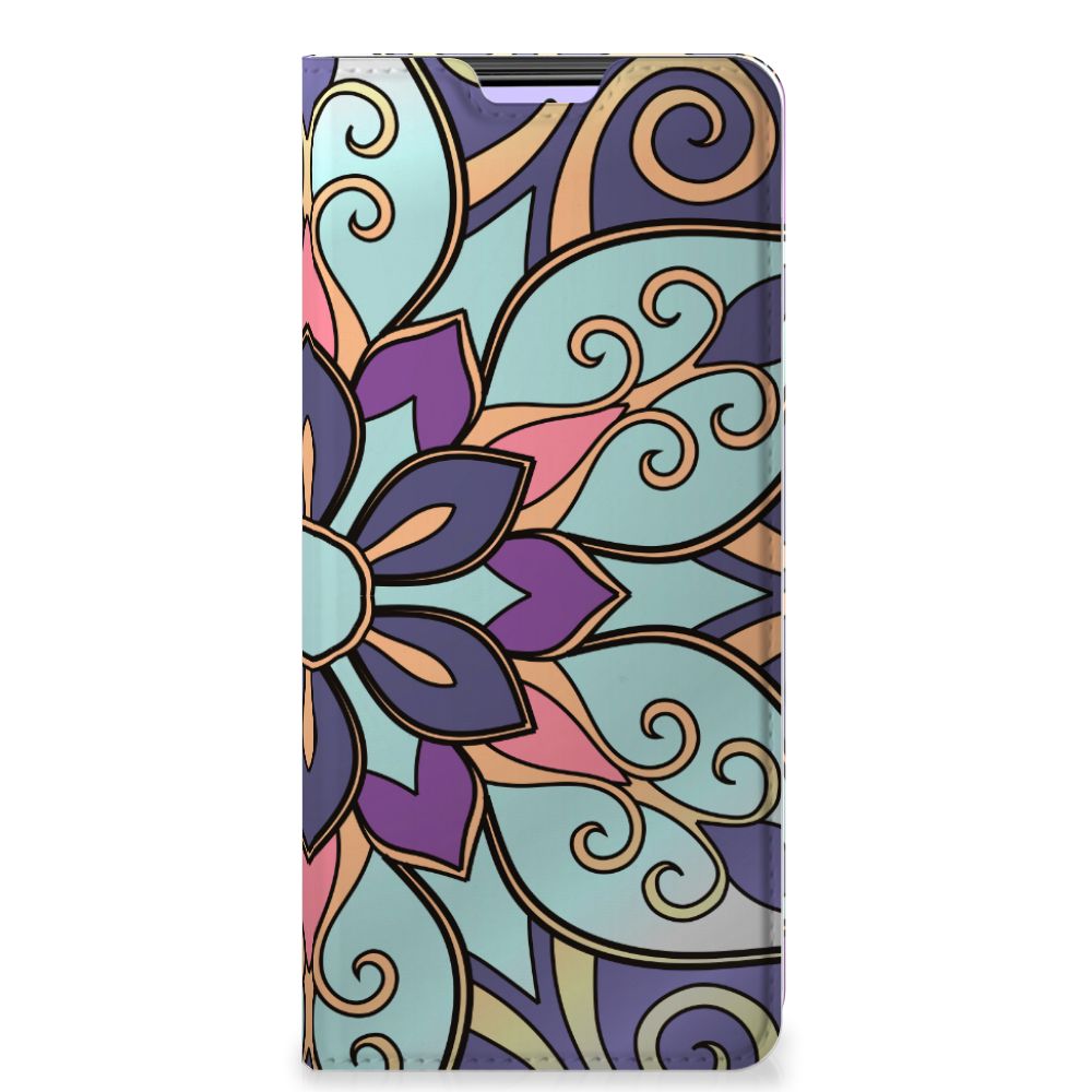 Xiaomi Redmi Note 10 Pro Smart Cover Purple Flower - B2C Telecom