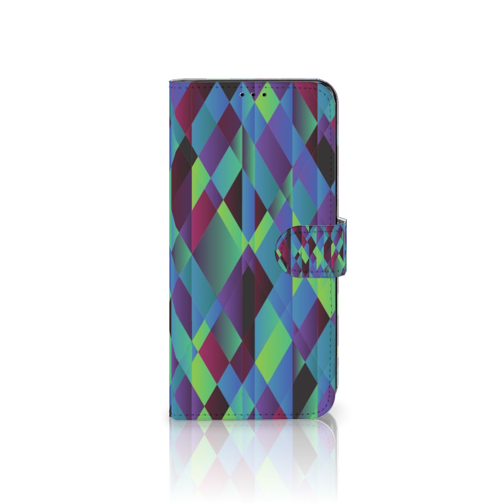 Motorola Edge 30 Pro Book Case Abstract Green Blue